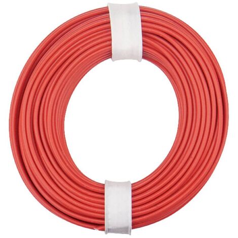 Donau Elektronik 150-010 Fil de câblage 1 x 0.50 mm² rouge 10 m S635662