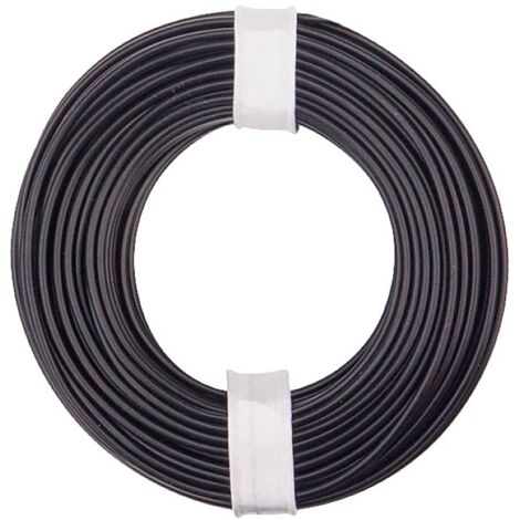 Donau Elektronik 150-011 Fil de câblage 1 x 0.50 mm² noir 10 m S635602