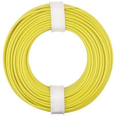 Donau Elektronik 150-013 Cavo per cablaggi 1 x 0.50 mm² Giallo 10 m