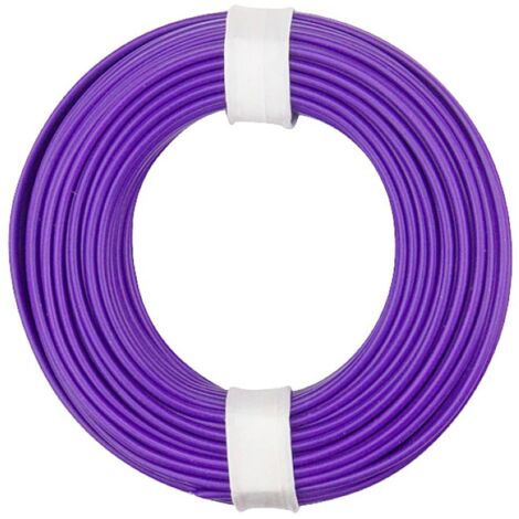 Donau Elektronik 150-016 Fil de câblage 1 x 0.50 mm² violet 10 m S635012