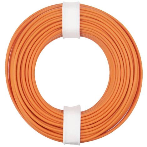 Donau Elektronik 150-017 Fil de câblage 1 x 0.50 mm² orange 10 m S635032