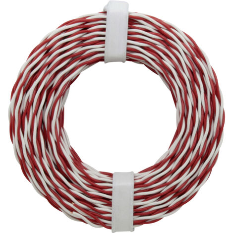 Donau Elektronik 205-10 Klingeldraht  2 x 0.2 mm² Rot/Weiß 10 m