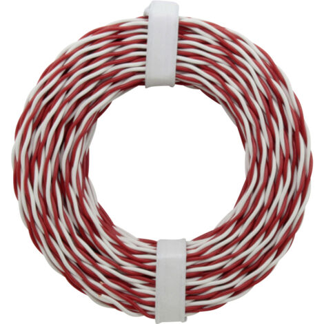 Donau Elektronik 205-10 Klingeldraht  2 x 0.2 mm² Rot/Weiß 10 m