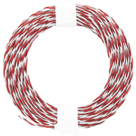 Donau Elektronik 210-05 Litze  2 x 0.04 mm² Rot, Weiß 10 m