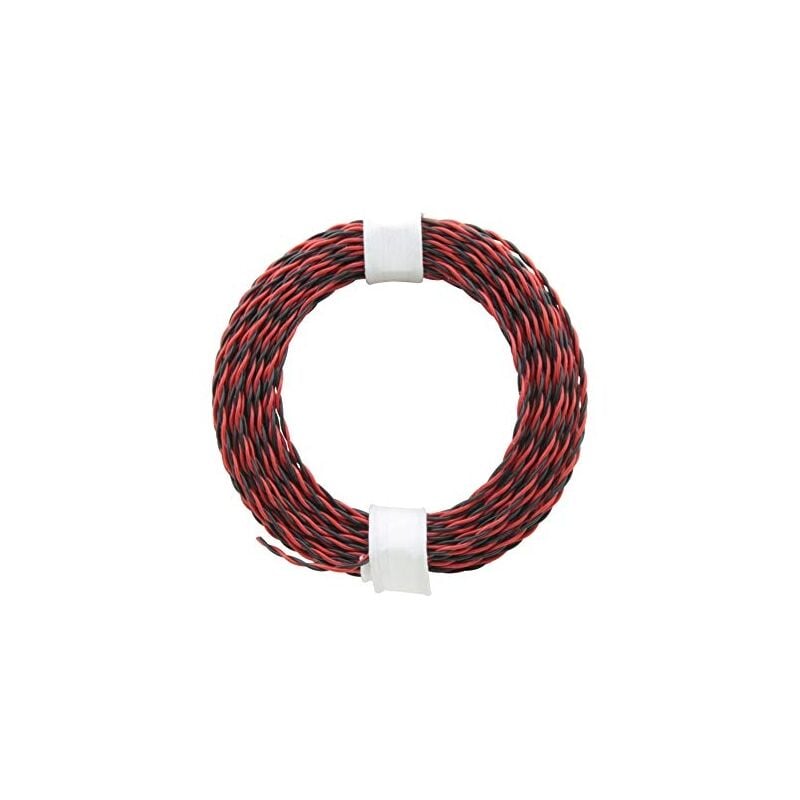 210 extra fine double fil, rouge/noir, 10 m gmbh 210-10 - Donau Elektronik