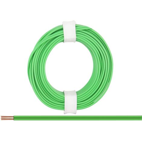 Donau Elektronik 218-44 Fil de câblage 2 x 0.14 mm² vert 5 m Y067061