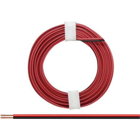 Donau Elektronik 218-5 Litze  2 x 0.14 mm² Rot, Schwarz 5 m