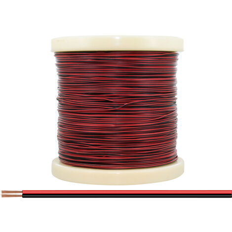 Donau Elektronik 218-500 Litze  2 x 0.14 mm² Rot/Schwarz 500 m