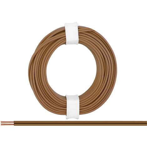 Donau Elektronik 218-88 Litze  2 x 0.14 mm² Braun 5 m