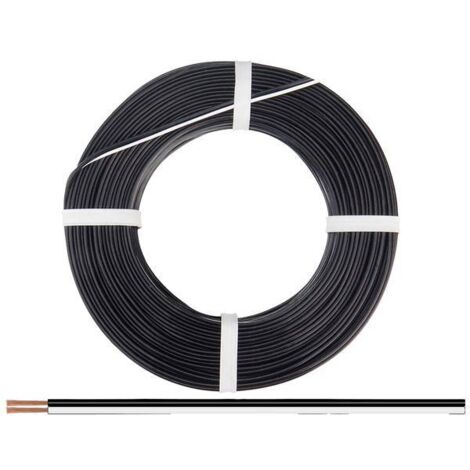 Donau Elektronik 250-15-25 Cavo per cablaggi 2 x 0.50 mm² Nero/Bianco 25 m
