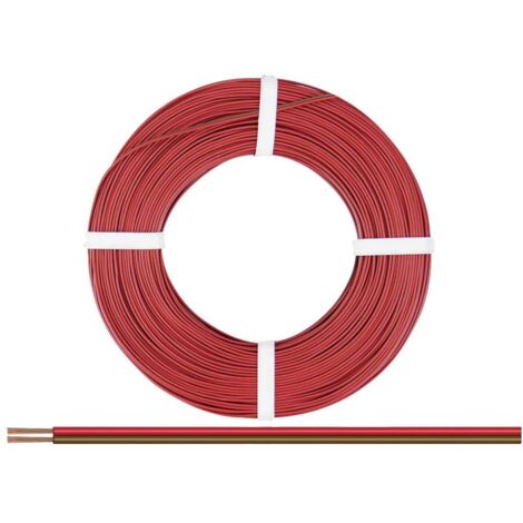 Donau Elektronik 275-08-25 Fil de câblage 2 x 0.75 mm² rouge-marron 25 m S632992