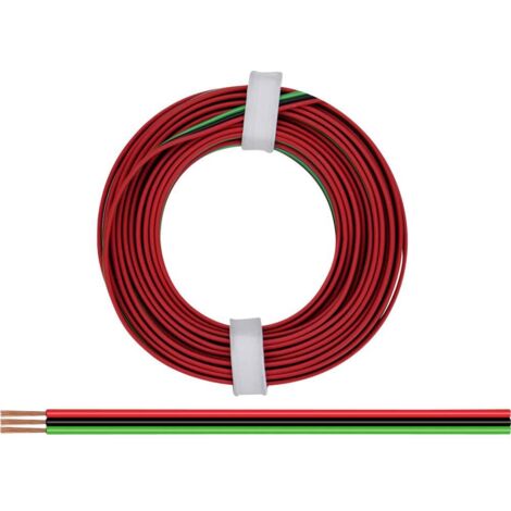 Donau Elektronik 318-014 Cavo per cablaggi 3 x 0.14 mm² Rosso, Verde, Nero 5 m