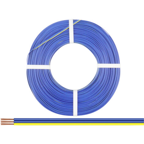 Donau Elektronik 318-223-25 Litze  3 x 0.14 mm² Blau, Blau, Gelb 25 m