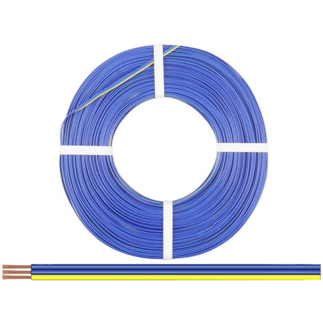Donau Elektronik 325-223-25 Litze  3 x 0.25 mm² Blau, Gelb 25 m