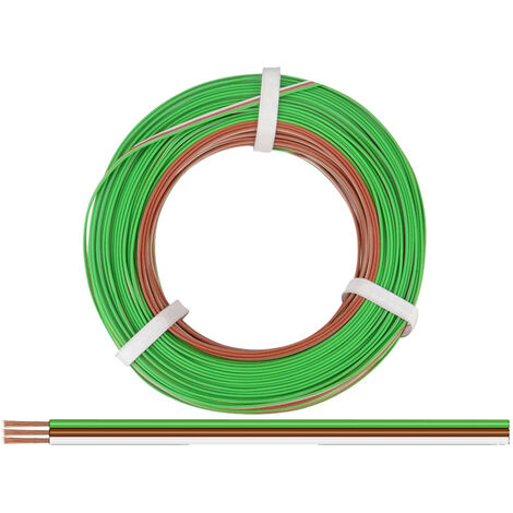 Donau Elektronik 325-485-50 Litze  3 x 0.25 mm² Grün, Braun, Weiß 50 m