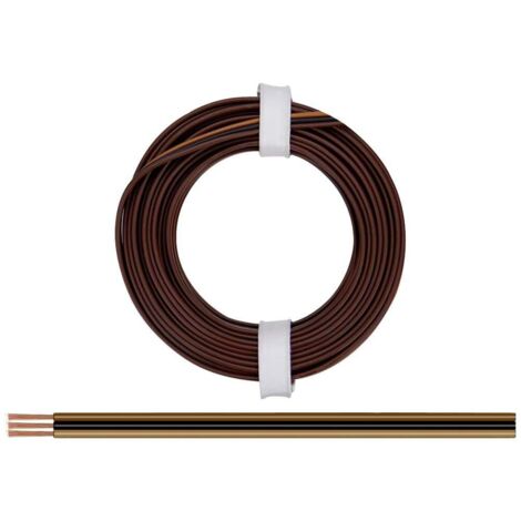 Donau Elektronik 325-818 Fil de câblage 3 x 0.25 mm² marron foncé, noir, marron clair 5 m R422622