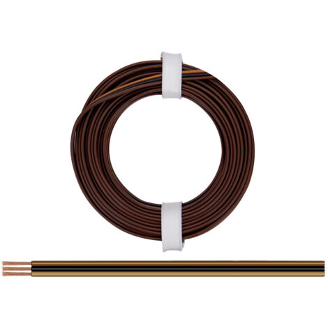 Donau Elektronik 325-818 Litze  3 x 0.25 mm² Dunkelbraun, Schwarz, Hellbraun 5 m