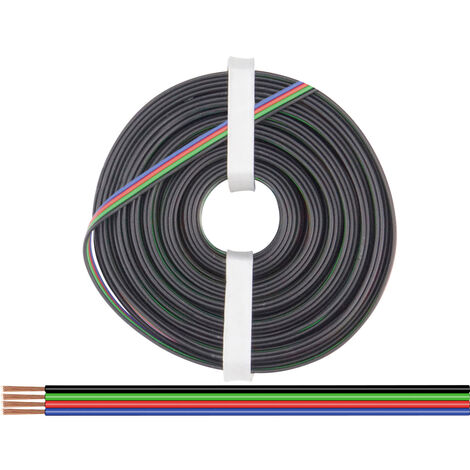 Donau Elektronik 419-100 Litze  4 x 0.25 mm² Schwarz, Grün, Rot, Blau 100 m