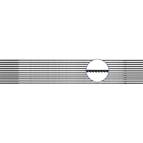 VOELKNER SELECTION 810440 12 St. Laubsägeblatt für Weich- und Hartholz, Kunststoff, Plexiglas 12er Pack
