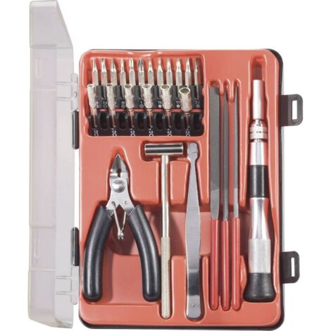Donau Elektronik 821231 Jeu d'outils pour professionnels en valise 25 pièces