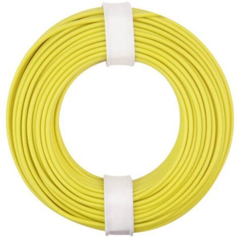 Donau-elektronik Cavo elettrico rame giallo 10 metri 0,25 mm²