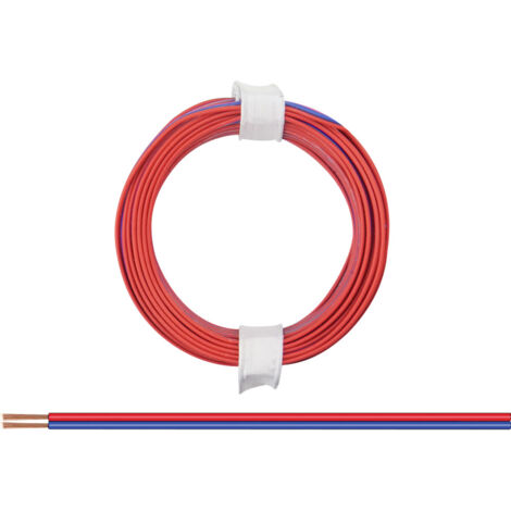 Donau-elektronik Doppeladerkabel rot und blau 5 Meter