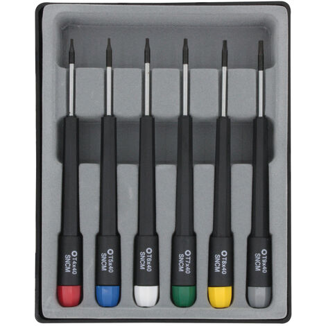 Donau Elektronik  Elektronik- u. Feinmechanik Schraubendreher-Set 6teilig Innen-Sechsrund (TX)