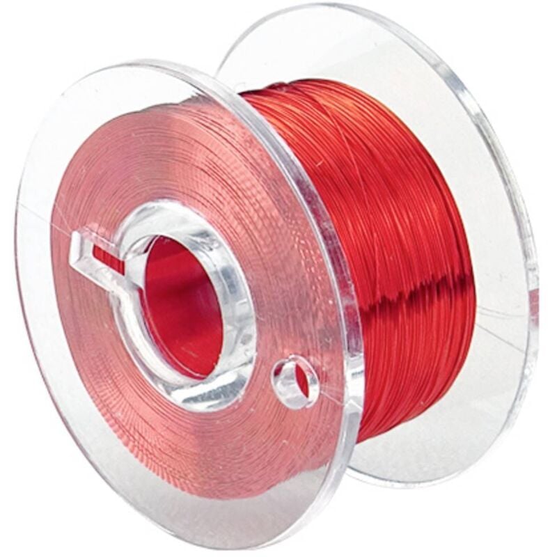 Fil de cuivre émaillé Diamètre extérieur (avec vernis isolant)=0.10 mm 100 m - Donau Elektronik