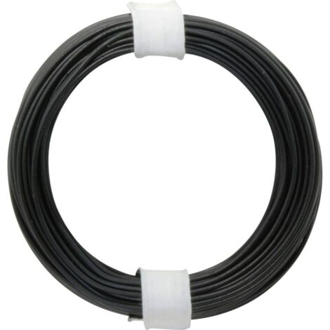 DONAU ELEKTRONIK FILO FLESSIBILE SINGOLO 10 M NERO IN SACCHETTO, MULTICOLORE, 118-1SB