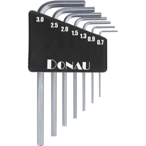 DONAU ELEKTRONIK Innensechskantschlüssel-Set 820, 0,7...3 mm, 7-teilig