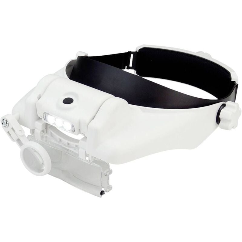Donau Elektronik - KBLP60 Premium Loupe frontale avec éclairage led Grossissement: 1.5 x, 2 x, 3.5 x, 8 x, 9.5 x, 11.5 x