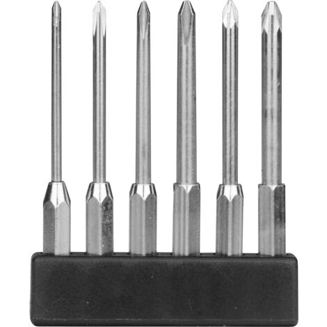 Donau Elektronik  MBS71 Bit-Set 6teilig Kreuzschlitz Phillips, Kreuzschlitz Pozidriv