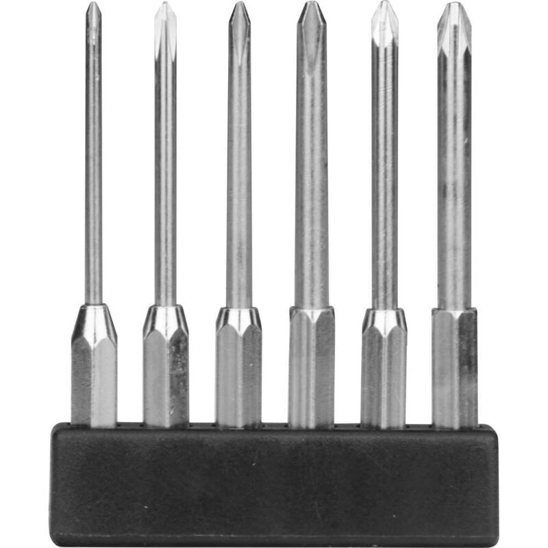 Donau Elektronik - MBS71 jeu dembouts 6 pièces cruciforme phillips, vis pozidriv
