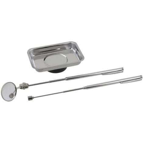 Kit D'outils Pour Mécanique BGS : Aimant Télescopique, Doigt Mécanique, Pince Flexible Et Miroir