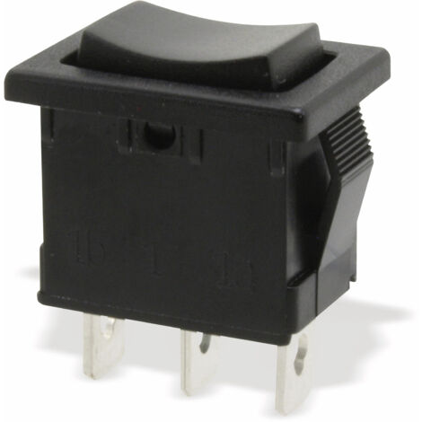 DONAU ELEKTRONIK Wippenschalter 1-pol.(I)-0-(II), tastend mit Mittelstellung