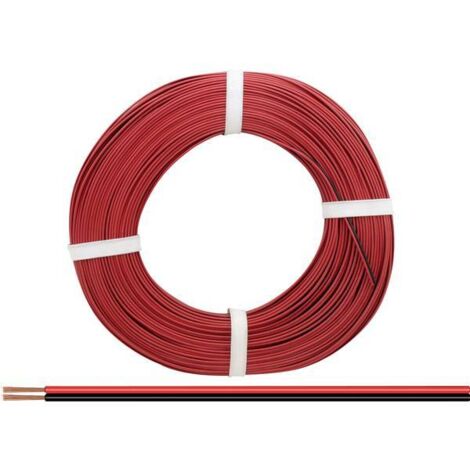 Donau-elettronica Cavo jumelé rosso e nero 2 x 0,25 mm²