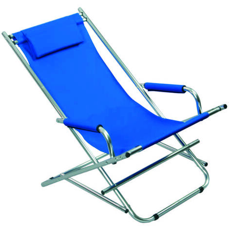 Dondolino Alluminio Grass Blu Vette 00034