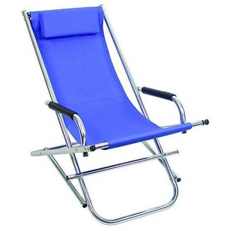 Dondolino de aluminio con césped azul Vette 00034