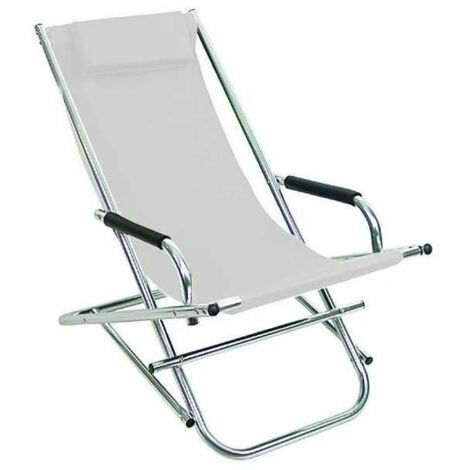Dondolino de aluminio con césped blanco Vette 07161