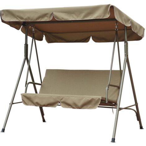 DONDOLO 3 POSTI RELAX CON PARASOLE 170X110XH152CM