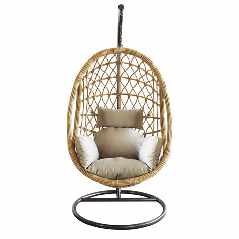 Dondolo Capraia 195x93x122 cm in Acciaio Marrone