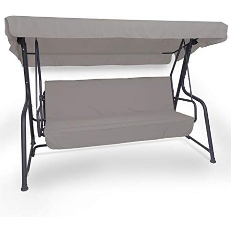 Dondolo da giardino Made in Italy con schienale reclinabile dondolo da giardino in acciaio 4 posti con funzione letto e cuscini sfoderabili
