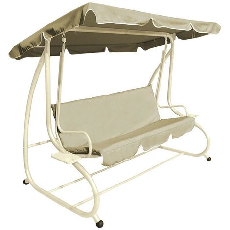 DONDOLO RECLINABILE CM. 230 X 120 X H.165 - ECRU