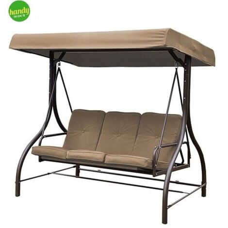 DFL Dondolo reclinabile fdm 3 posti/letto katay marrone