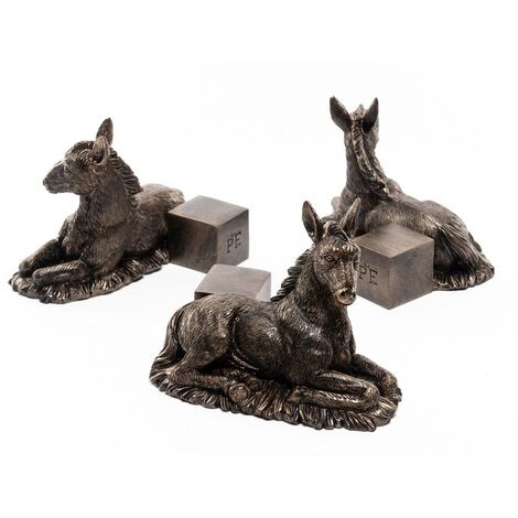 Donkey Foal Plant Pot Feet - Set of 3 - L8 x W10.5 x H8.5 cm
