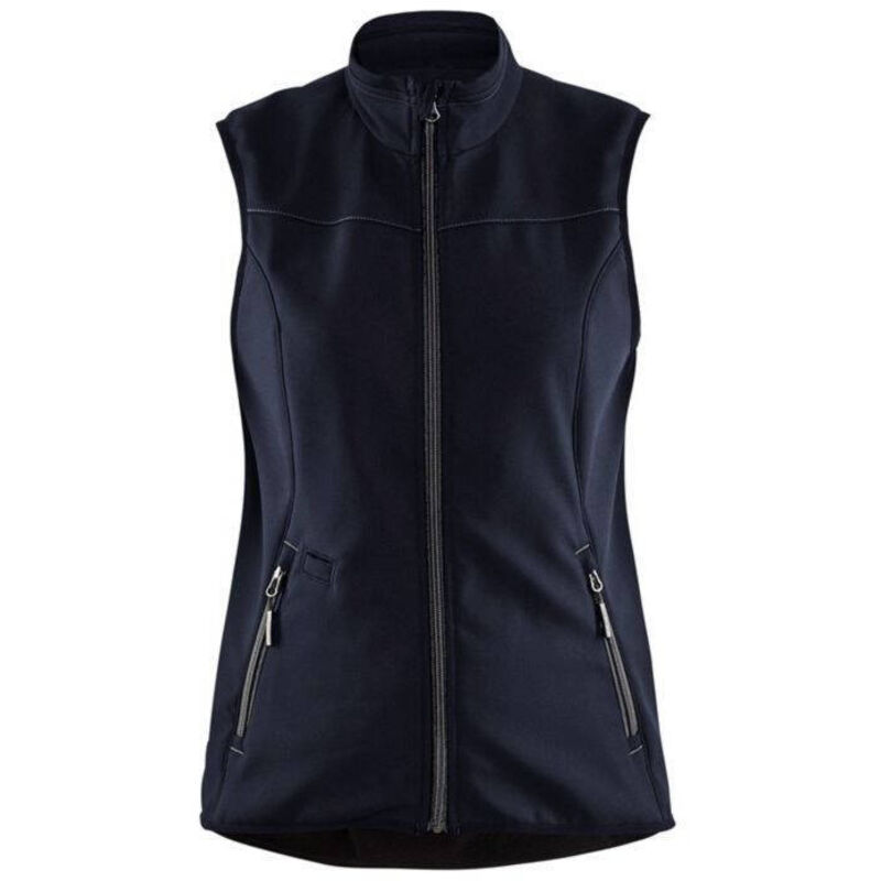 Gilet da lavoro senza maniche softshell donna 3851 Blu scuro/Nero XXXL