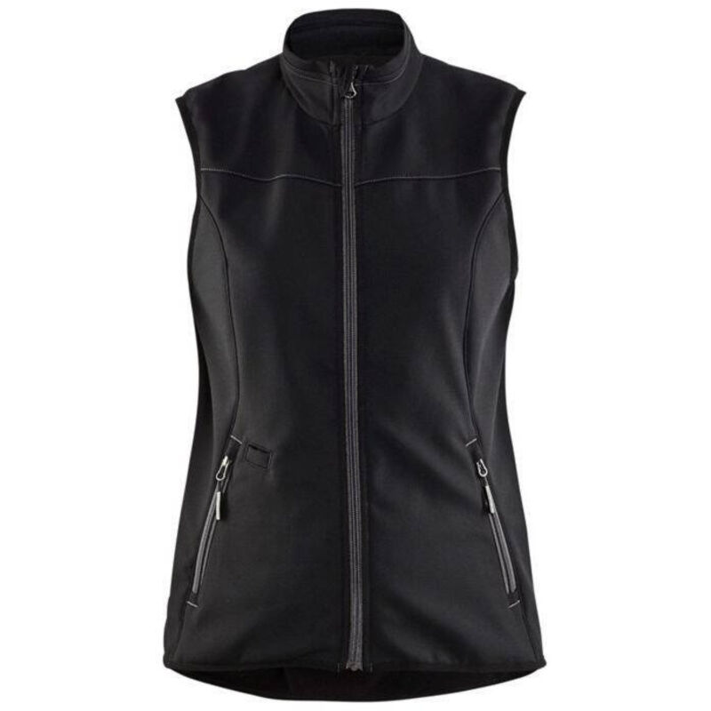 Gilet da lavoro senza maniche softshell donna 3851 Nero/Grigio scuro XS