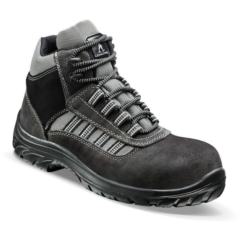 Image of Scarpe antinfortunistiche alte Lemaitre atlantis S1P ci src Nero / Grigio 46 - Nero / Grigio