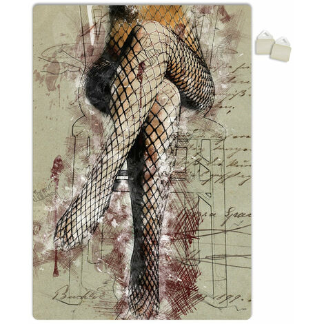DONNA SEDUTA - POSTER in PVC da 3mm - Misura: 70x100 cm