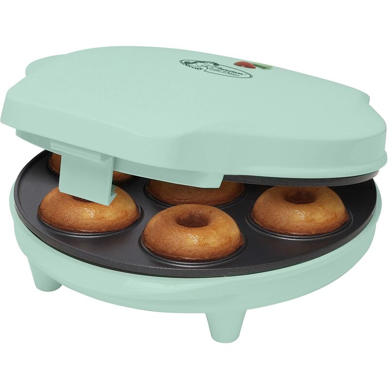 Image of Bestron - macchina per ciambelle elettrica, Donut Maker per 7 ciambelle piccole, incl. antiaderente & indicatoro luminso, 700 watt, colore: verde
